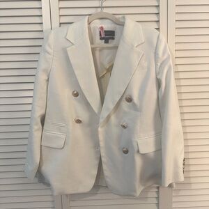 J. Crew.  Bristol linen blazer. 8P.  Missing one button.